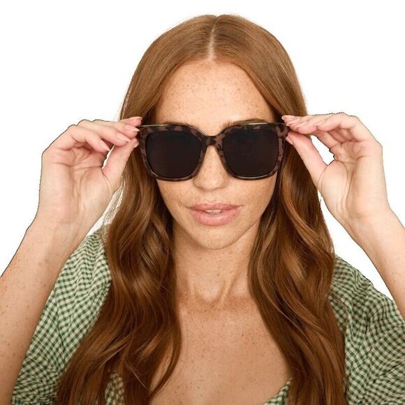 New! Diff Eyewear HAILEY - Dunmor Tortoise Brown Gradient Sunglasses - 100% Auth main image 7